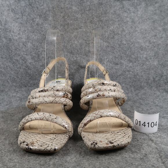 Kenneth Cole Reaction Shoes Womens 6 Fashion Dress Sandals Heels Strappy Taupe - Picture 2 of 10